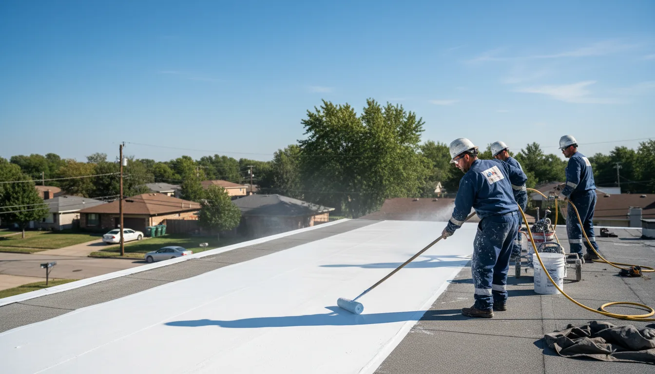 Commercial roof coating in Wallingford, PA near me